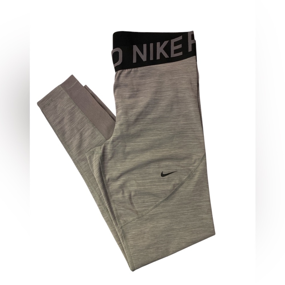 Nike Pro Heather Gray Leggings GUC XL
